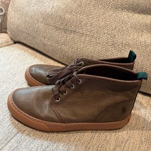 Ralph Lauren Brown Leather Kids Boots